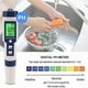 thumbnail image 3 of Pool Salt Tester, Digital Salinity Meter, High Accuracy 5 In 1 Salinity Tester for Salt Water,IP67 W, 3 of 5