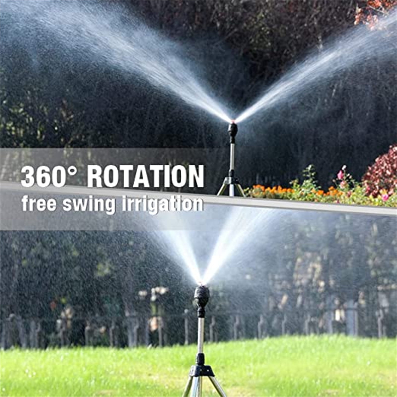 Lawn Sprinkler 360 Degree Automatic Rotating Water Sprinkler for Garden Yard Irrigation System Adjustable Spray Nozzle for Large Area Coverage Tool Irigation&nbsp;Supplies #020A