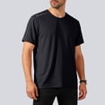 thumbnail image 2 of NIEWTR Mens Workout Shirts Quick Dry Athletic Running T-Shirts Short Sleeve Cooling Moisture Wicking Gym Active Tee Tops（Black,2XL), 2 of 9