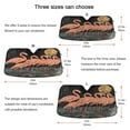 thumbnail image 5 of Qxltty Night Sky Flamingo Pattern Car Windshield Sunshades Foldable UV Rays Sun Visor Protector Keep Your Vehicle Cool 55×27.6in, 5 of 8