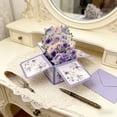 thumbnail image 6 of BiFandian Pop-Up Flowers Greeting Cards, Flower Bouquet Thank You Cards, Floral Gift Box with Envelopes, Suitable for Birthdays, Teacher Appreciation, or Gifting Mom, Grandma, Lover, Friends, 6 of 6