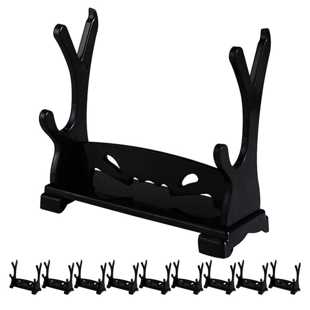 Miangastore 10Pcs Sword Bracket Desktop Sword Stand Tabletop Sword Organizer Small Display Stand Sword Rack