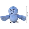 thumbnail image 2 of Blue Bird Meme Plush Toy - 7" Funny Internet Meme Stuffed Blue Bird, Cute Emoji Face Plush Animal, Fashionable Home Couch Decor, Wonderful Valentine's Day Christmas Birthday Gifts for All Ages, 2 of 5