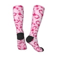 thumbnail image 4 of Bingfone Compression Socks For Women And Men Long Socks For Running Athletic Cycling Nurse-Breast Cancer Ribbons Awareness, 4 of 9