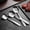 A, variant on Square Head Spoons Stainless Steel Flat Square Soup Spoons Mirror Finish Dishwasher Safe Tablespoons for Kitchen Home