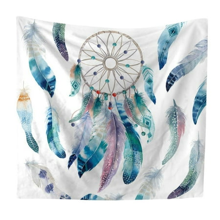 Dreams Wall Tapestry ZEDWELL DreamCatcher Tapestry Wall Hanging Dream Catcher Wall Tapestry Hippie Tapestry Colorful Tapestry Psychedelic Bohemian Feather Wall Tapestry for Bedroom Decor ()