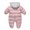 Pink, variant on Odeerbi Baby Girls Boys Clothes Baby Rompers Knit Hooded Romper Winter Clothing Set Snowsuit Athletic Style Jumpsuit Outfits