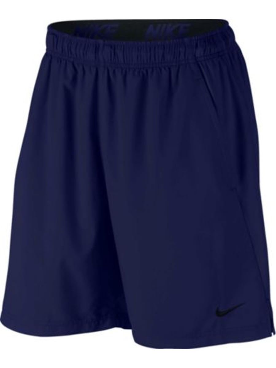 Nike - nike mens dri-fit flex woven standard fit training shorts w/pockets navy new (navy,xl