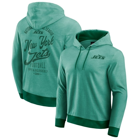 Men's Darius Rucker Collection by Fanatics Green New York Jets Tonal Knit Pullover Hoodie