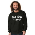 thumbnail image 5 of 1st Yoga Relaxing Meditation Namaste Women Crewneck Sweatshirt Brisco Brands M, 5 of 6