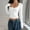 White, variant on Holzkary Long Sleeve Crop Tops for Women Square Neck Ribbed Slim Fit Y2K Trendy Teen Girls Cloths Rib Knit Cropped Tee Square Neck T Shirts Neck Ribbed Knit Casual Tops Tee Slim Basic Shirts Beige L