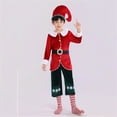 thumbnail image 2 of Jamsmile Toddler Boys Outfit Sets Christmas Performance Clothes Role Play Dress Up Party With Hats 2 Piece Kids Boys Clothing, 2 of 9