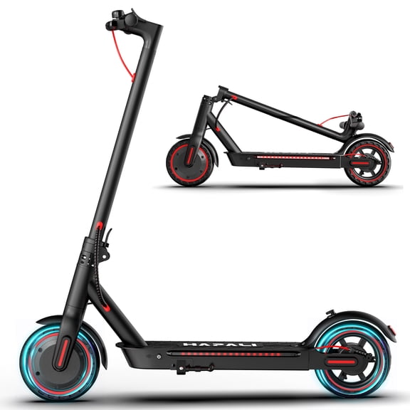 Electric scooters for adults, 8.5" tire, 19 mph, 19-mile range, 550W foldable with side light & app