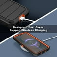 thumbnail image 5 of I-HONVA for Samsung Galaxy S25 FE Case,Shockproof Heavy Duty Rugged Phone Case Military-Grade Protection Phone Cover for Galaxy S25 FE Case,Stripe Black Orange, 5 of 7