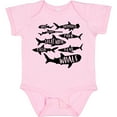 thumbnail image 3 of Inktastic Types of Sharks Boys or Girls Baby Bodysuit, 3 of 5