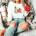 thumbnail image 2 of Embroidered Merry Christmas Sweatshirt, Christian Christmas Sweatshirt, Christmas Shirt, Christmas Tree Sweatshirt, New Year Sweatshirt, 2 of 5