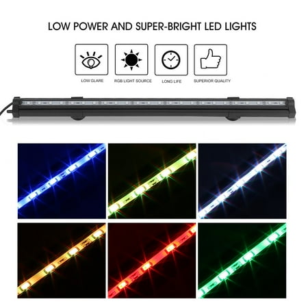 Remote Control LED Air Bubble Light 110V Underwater Aquarium Fish Tank Lamp