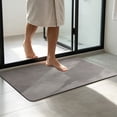 thumbnail image 5 of Zynviq Bathroom Rugs 15.7" X 23.6" Solid Color Bath Rugs Rubber Washable Absorbent Rectangular Gray Small Rug for Sink, 5 of 6