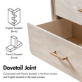 thumbnail image 5 of Furniture of America Eirlys Modern Wood 2-Drawer Nightstand with Metal Legs, Light Oak, 5 of 12