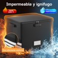 thumbnail image 2 of Caja de Archivos con Cerradura, Caja Organizadora Documentos con Tapa, Viene con 10 Carpetas Colgantes, Impermeable, Almacenamiento Plegable, Adecuado para Oficina, Hogar y Viajes, 2 of 4