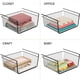 thumbnail image 5 of Cesta negra para debajo del estante, paquete de 2 cestas de alambre deslizantes para debajo del gabinete, ahorra espacio en la cocina, la despensa, el escritorio, la estantería y el armario de, 5 of 7