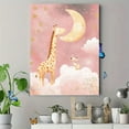 thumbnail image 4 of Cute Giraffe and Baby Giraffe Moon Night Canvas Wall Art， Suitable for Nursery Decor， Bedroom Decor， Living Room Decor， Girl's Room Decor， and Kids' Playroom Decor., 4 of 8
