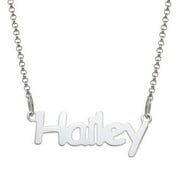 Personalized Planet Women's 10K White Gold Kid's Nameplate Necklace