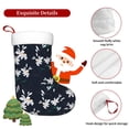 thumbnail image 5 of Salouo Lilies Flowers Print Christmas Stockings,Large Xmas Stocking Set of 1 Holiday and Farmhouse Stocking for Christmas Holiday Party Decoration(17.7*11 Inch), 5 of 7