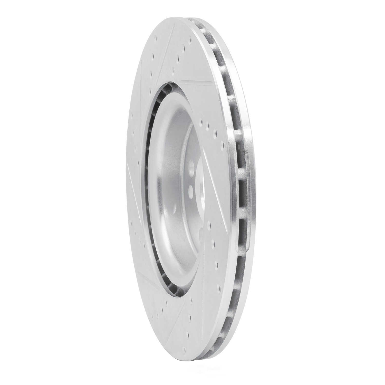 Dynamic Friction Company 631-32008R DFC Brake Rotor - Drilled And Slotted - Silver