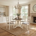 thumbnail image 4 of SAFAVIEH Shay 5-Piece Dining Set White / Natural, 4 of 16