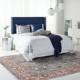 thumbnail image 3 of Safavieh Heirloom Fenton Oriental Polyester Area Rug, Gray/Blue Rust, 8' x 10', 3 of 12