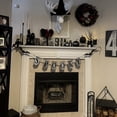 thumbnail image 3 of Northlight 7'  Metal Gray and Black SPOOKY Halloween Bat Banner, 3 of 3