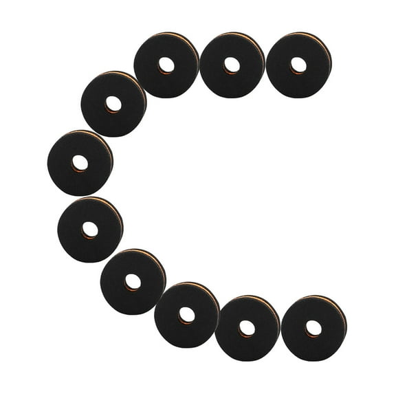 FONDOTIN 10Pcs Cymbal Felt Pad Drum Set Felt Pads Assorted Color Improve Sound Quality