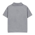 thumbnail image 4 of ITSAME T-Shirts for Boys, Breathable Comfort Short Sleeve Lapel Summer Casual Loose Tops Gray Size 4, 4 of 7