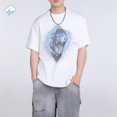 thumbnail image 2 of Summer Style Oversized Vintage Short Sleeves Tee High Quality Python Print Saint T Shirt Oversized T-Shirt Tops, 2 of 5