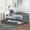 Gray + Solid Wood, variant on Twin Wooden Daybed with Trundle Bed, Sofa Bed for Bedroom Living Room,White