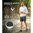 thumbnail image 6 of Soja Essentials Running Shorts, Quick Dry Athletic Shorts for Men, 5”, S, Dark Gray, 6 of 6