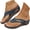 Blue, variant on Orthopedic Sandals for Women, 2026 Summer Comfortable Orthotic PU Leather Wedges Slides Ladies Arch Support Wedge Flip Flops, Summer Comfortable Dressy Casual Beach Sandal Slippers