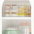 thumbnail image 5 of GVN Bedroom Armoire Wardrobe Closet Clothes Storage,Fluted Glass 2-Door Cabinet, 5 of 10