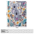 thumbnail image 4 of COMIO Koala Blanket Super Soft Warm Bed Bedding Throw Blankets Cute Girls Boys Gifts for Couch Bedroom Sofa Office Car, All Season Cozy Flannel Plush Blanket for Kids Adults, 4 of 6