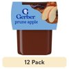 (12 pack) Gerber 2nd Foods Natural for Baby WonderFoods Baby Food, Prune Apple, 4 oz Tubs (2 Pack)