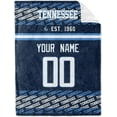 thumbnail image 2 of Tennessee Throw Blanket Custom Name and Number Blanket for Men Women Boy Gifts, 2 of 5