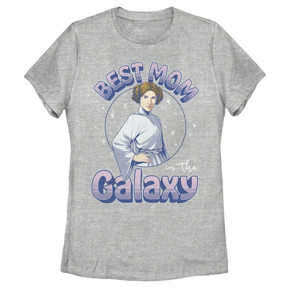 Women's Star Wars: A New Hope Mother's Day Best Mom in Galaxy Graphic Tee Athletic Heather X Large