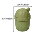 thumbnail image 3 of Trash Can Outdoor Camping Trash Can Trash Can With Lid Kitchen Desk Trash Can Plain Desktop Rocking Lid Small Trash Can Living Room Coffee Table Basket Household Table Mini Trash Can, 3 of 7