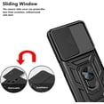 thumbnail image 6 of Case for Samsung Galaxy A13 4G (Not 5G) with Slide Camera Cover, Heavy Duty Military Grade Protection Phone Case Built-in 360° Rotate Ring Stand for Samsung Galaxy A13 4G SJ Silver, 6 of 8