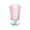 Pink, variant on Hand Blown Footed Drinking Glasses, 7.5Oz Colored Flower Shaped Goblets for Juice Cold-drink Wine Champagne