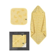 Modern Moments By Gerber Gender Neutral Hooded Towel and Washcloth Gift Set, 2-Piece, One Size