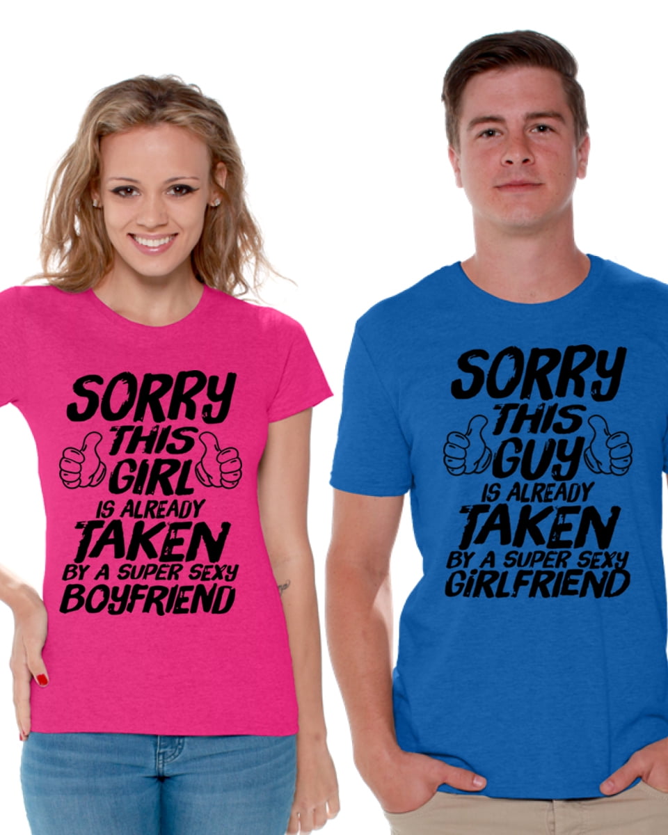 Sorry Girls I'm Taken T Shirt Funny Boyfriend Gift Present Novelty Valentines 