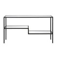 thumbnail image 3 of Maklaine Contemporary 55" Console Table in Black/Bronze, 3 of 9