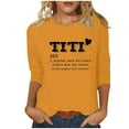 thumbnail image 2 of Kayannuo Blouses for Women Tee Shirts for Women Valentine's Day Women Long Sleeves Letter Print Casual Tops Blouse T-shirt, 2 of 5